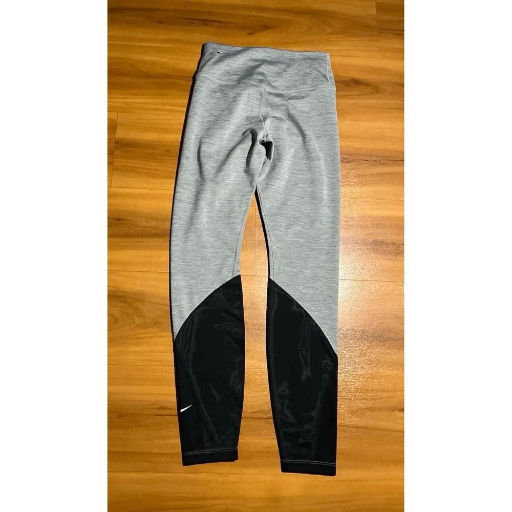 Womens Nike Dri Fit Athletic Yoga Workout Training Sheer Leggings